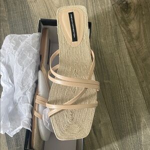 French Connection Nude Strappy Sandals